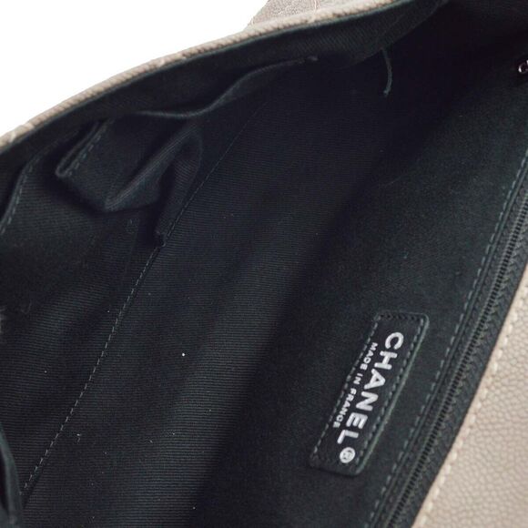 Chanel Gray Caviar Skin Mademoiselle #124855C22B - Picture 6 of 7